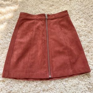 Aritzia Wilfred Free Suede Mini Skirt
